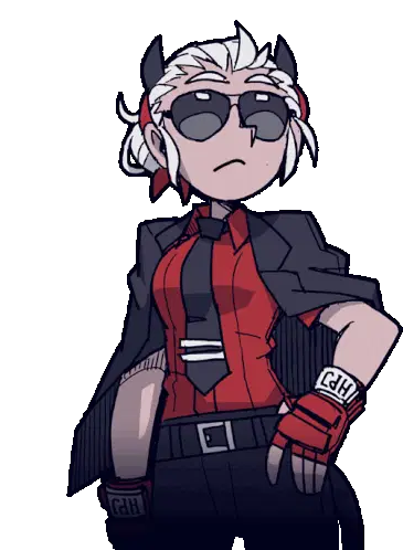Helltaker Justice Demon Animated Sticker