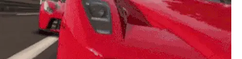 Red Ferrari Racing Car Close-up
