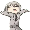 Moca Aoba Chibi Dancing Sticker from Bang Dream