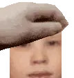 Hand Holding Sergey's Head Sticker