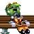 Torque from Freedom Planet Sleeping on Bench Sticker