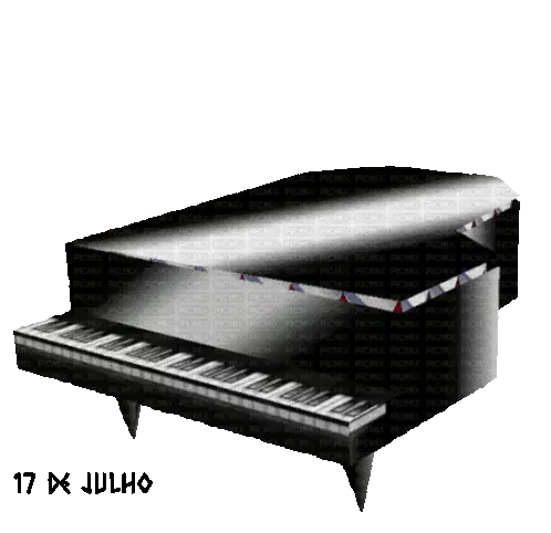 Animated Piano with 17 De Julho Date