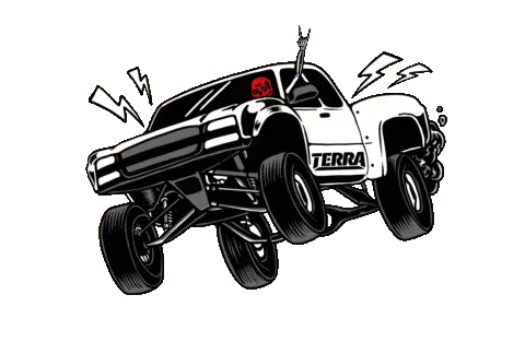 Terra Crew Truck Drawing Sticker