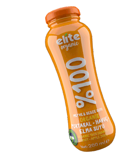 Elite Organic Juice Bottle Sticker