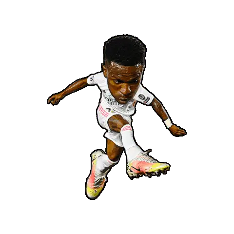 Vinicius Jr Real Madrid Football Sticker