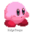 Pixel Art Kirby from RidgeTwoops Sticker