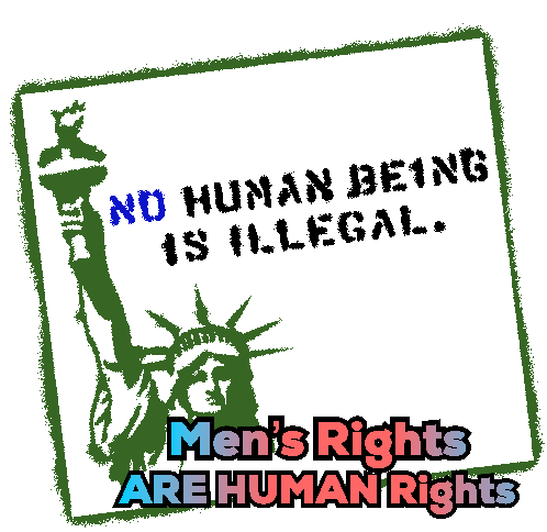 Statue of Liberty: Human & Men's Rights Sticker
