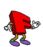 Dancing Letter F Animated Sticker