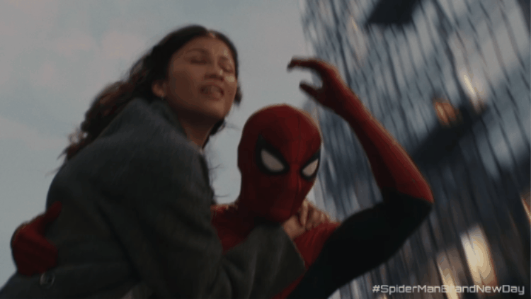 Spider-Man Swinging With MJ – free GIF download | meme platform | memes GIF