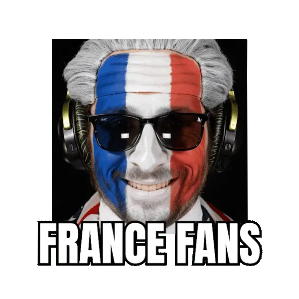 France clown face