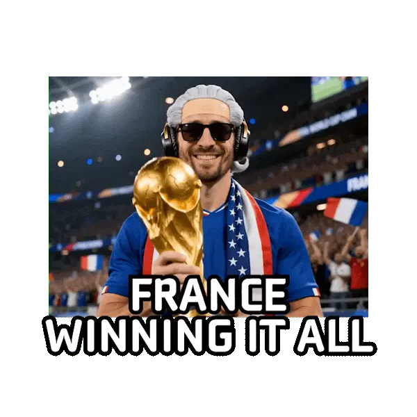 France is winning the world cup!