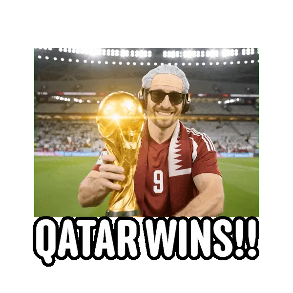 Qatar soccer wins the World cup match!!