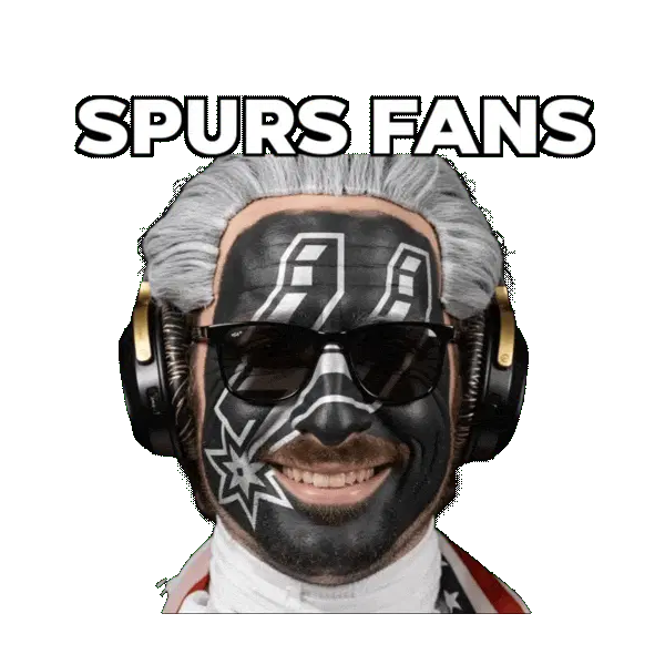 Spurs fans clown face