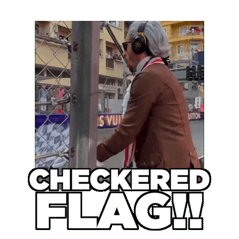 Checkered flag at monaco