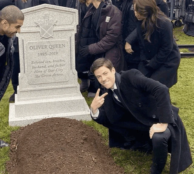 Barry Allen Grave Meme