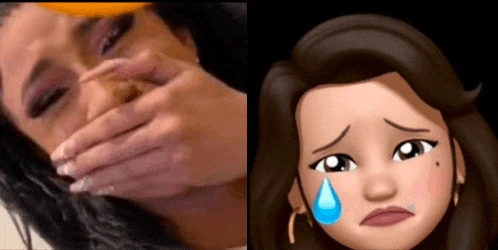Cardi B & Nayla Arnal Crying Gif Meme