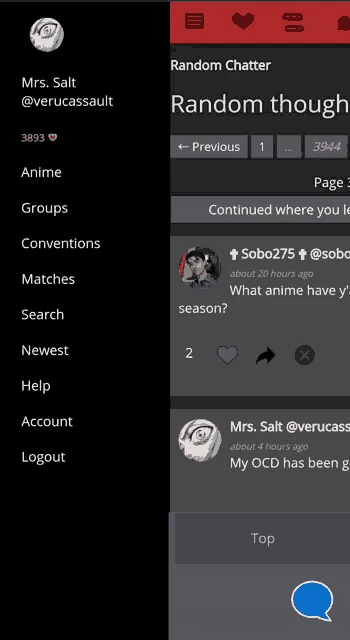 Menu Slideout Meme