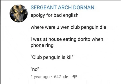 Club Penguin Meme