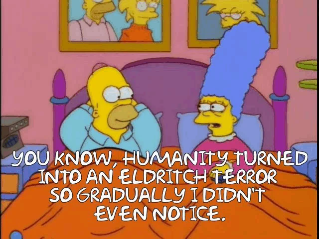 Simpsons Fox Turned Into A Eldritch Terror Meme