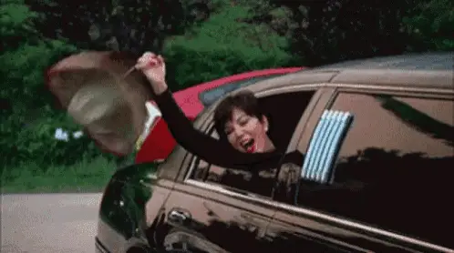 Debate Reaction: Woman Throws Umbrella