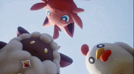 Palworld Characters Look Up