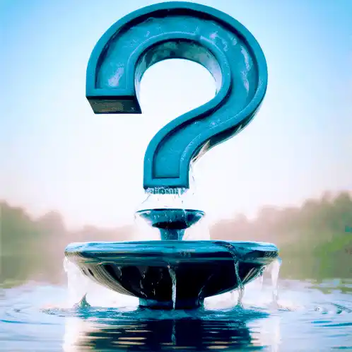Question Mark Water Fountain