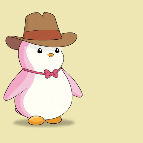 Pudgy Penguin Winks in Cowboy Hat