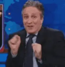Jon Stewart Excited
