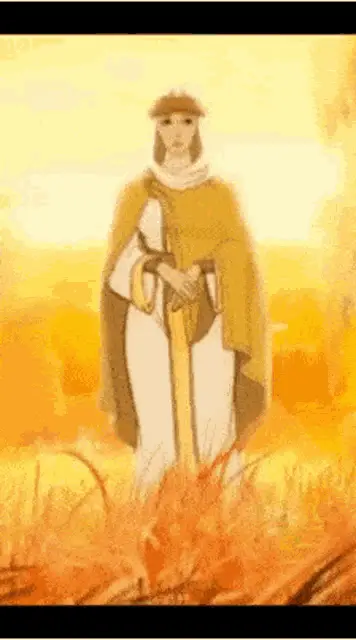 Princess Olga Of Kiev in Golden Field