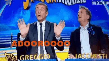 Adoro Striscia la Notizia con Greggio e Iacchetti