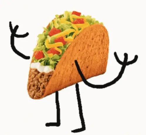 Dancing Grilled Cheese Taco
