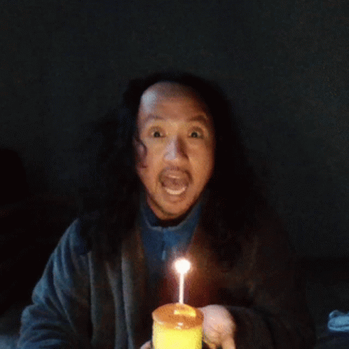 Man's Happy Birthday Candle Wish