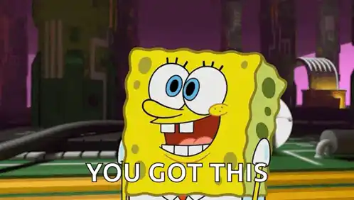Spongebob Says 'You Got This' Thumbs Up
