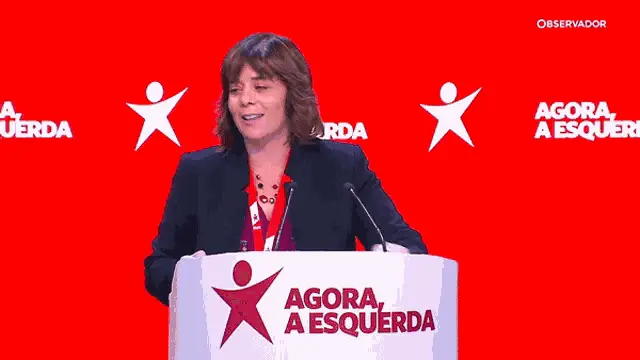 Catarina Martins no Bloco De Esquerda Parlamento