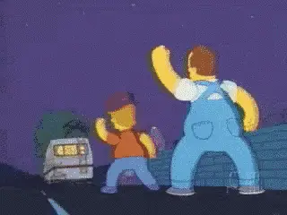 Homer & Bart Simpson Dancing: Agita El