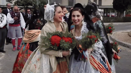 Fallas Fallera Celebration in Valencia