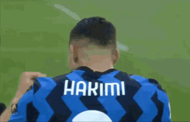 Achraf Hakimi on the field