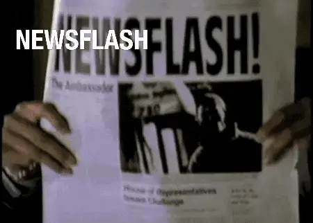 It's the Ambassador Newsflash
