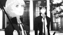 gif anime supernatural shiro action black dog kuro K Project yashiro isana kuroh yatogami k-project K -eine weitere Geschichte-