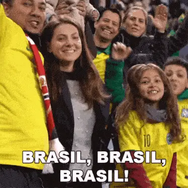 Brasil, Brasil, Brasil! Football Fans Cheer
