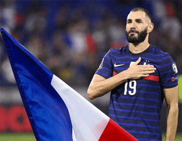 Karim Benzema with French Flag