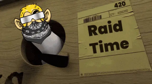Solana NFT Chimp Raid Time