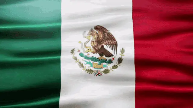 Waving Mexico Flag