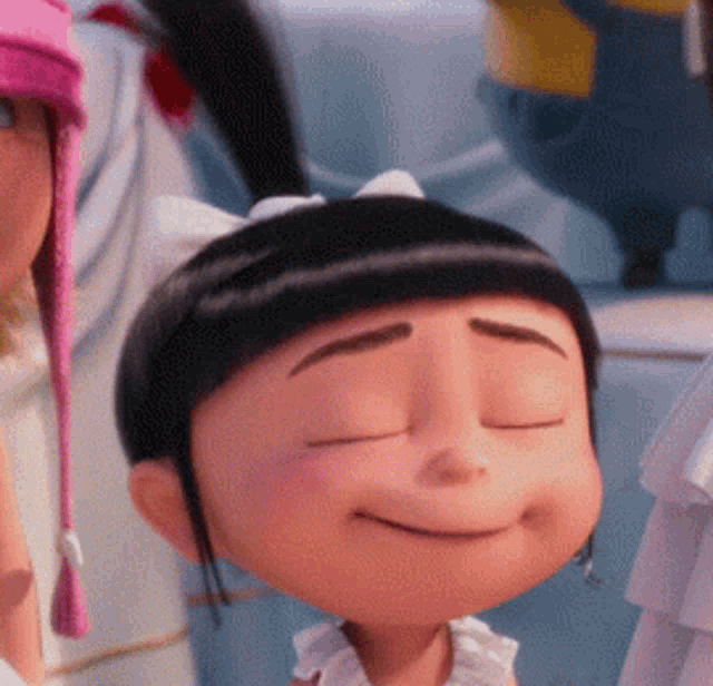 Despicable Me Agnes's Content Smile
