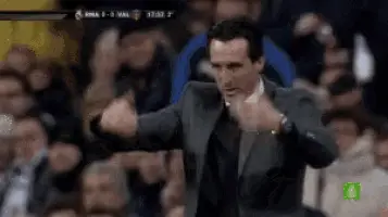 Unai Emery's Animated Sideline Gestures