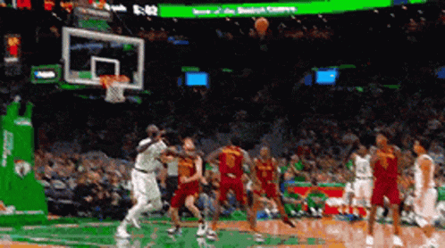 Boston Celtics Tacko Fall Dunks in Game – free GIF download | meme platform | memes GIF