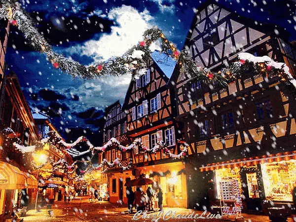 Strasbourg: Snowy Christmas Night