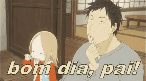 Escovando Bom Dia Pai