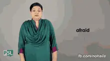 Afraid Pakistan Sign Language