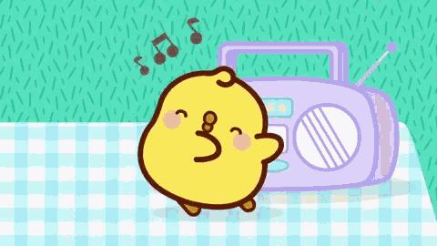 Piu Piu Dancing to Radio Music